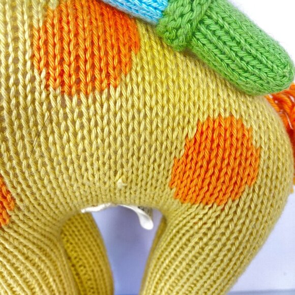 Blabla Stuffed Animal Giraffe Plush with Cat Rider & Bird Hand Knit Made In Peru - Picture 7 of 7